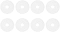 PATIKIL M12 Silicone Flat Washer, 8 Pcs 12mm ID 50mm OD 3mm Thick Plain Washer Grommets O-Ring Sealing Gasket Spacer for Faucet Pipe Water Hose Shower Door Handles, White