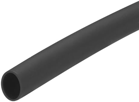 MECCANIXITY Silicone Heat Shrink Tubing 1.7:1 Ratio 9/32"(7mm) ID x 5/16"(8mm) OD 9.8ft Silicone Rubber Hose Insulation Sleeve for Automotive Wiring Marine, Black
