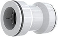 Keeney Insta-Plumb 1-1/2 in. Straight Tubing Coupling - Push Fit System, White