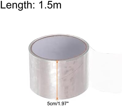 HARFINGTON Waterproof Patch Seal Tape 2" x5' Leak Repair Tape for Plastic Bucket/Basin Hoses Duct Pipes, Transparent