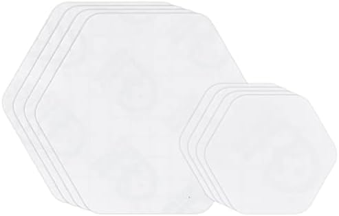 GEAR AID Tenacious Tape Hex Repair Patches, 2.5" & 1.5", Clear, 8 Count | Pre-Cut Peel-and-Stick Repair Patches for Fixing Holes, Tears and Burns in Jackets, Tents, Sleeping Bags and Gear