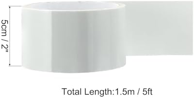 PATIKIL Waterproof Patch Seal Tape 2 in x 5 Ft, PVC Leak Proof Repair Tape Instant Sealing for HVAC Ducts, Roof Crack, Hoses Pipes, Awning, White