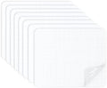 OAZ 8 Pieces 7.87 x 5.9 inch Clear Tent Repair Patches Waterproof Tape Self-Adhesive Fabric Repair Tape Lightweight Outdoor Gear Patch Kit for Down Jacket Clothing Rv Awning (Clear)