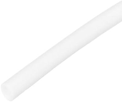 MECCANIXITY Silicone Heat Shrink Tubing 1.7:1 Ratio 9/64"（3.5mm) ID x 11/64"（4.5mm) OD 3.28ft(1m) Silicone Rubber Hose Insulation Sleeve for Automotive Wiring Marine, White