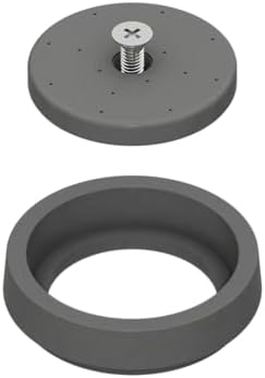 Pre-Rinse Spray Valve Repair Kit for Most 1.42 GPM Commercial Sink Faucet Dish Sprayer Touch On Kitchen Sink Faucets Spray Face Bumper and Screw Repair Part, Gray