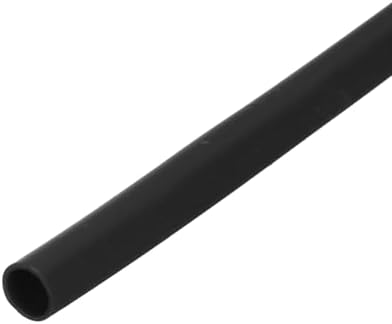 MECCANIXITY Silicone Heat Shrink Tubing 1.7:1 Ratio 9/64"（3.5mm) ID x 11/64"（4.5mm) OD 6.56ft(2m) Silicone Rubber Hose Insulation Sleeve for Automotive Wiring Marine, Black