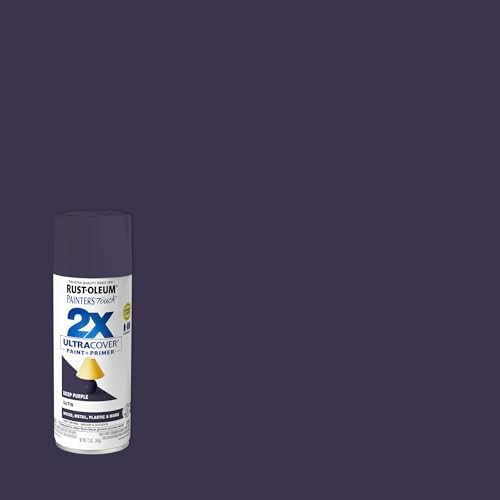 Rust-Oleum Painter's Touch 2X Ultra Cover Spray Paint, Satin Deep Purple