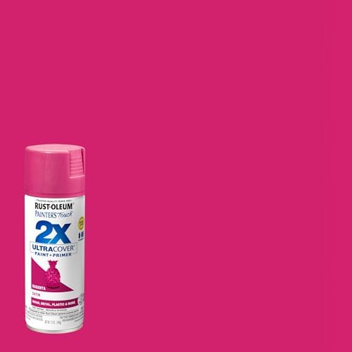 Rust-Oleum Painter's Touch 2X Ultra Cover Spray Paint, Satin Magenta