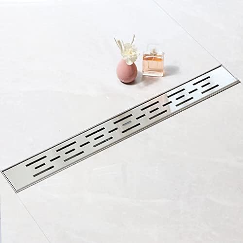 24 Inch Linear Shower Drain, Brushed 304 Stainless Steel