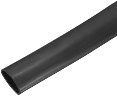 MECCANIXITY Silicone Heat Shrink Tubing 1.7:1 Ratio 0.71"（18mm) ID x 0.79"（20mm) OD 3.28ft(1m) Silicone Rubber Hose Insulation Sleeve for Automotive Wiring Marine, Black