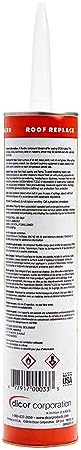 Dicor 501LSW-1 Epdm Self-Leveling Lap Sealant-10.3 Oz. Tube, White, 10.3 Fluid_Ounces (Packaging May Vary)