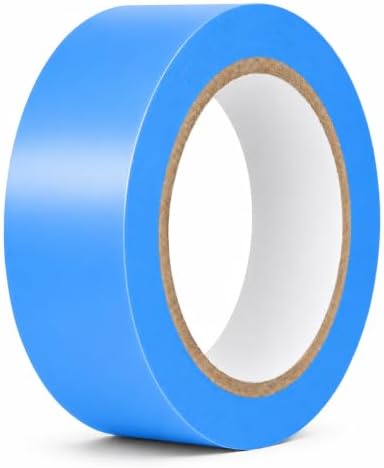 GGR Supplies CVT-536 Light Blue Vinyl Floor Marking Tape, 1.5 x 36 Yards | Dance Floor Tape; Gym Lane Marking; Vehicle and Boat Pinstriping; Write-On Color Coding; Conformable, Water and Oil Resistant