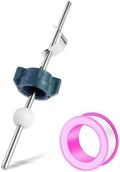 Lavatory Pop Up Center Piece Assembly,Pop Up Drain Repair Kit,Fits Most Popular Brands，Replacement for PS2673,PS469 and PSB327,Replacement Bathroom Sink Pivot Rod,18MM Ball, Chrome（1PC）