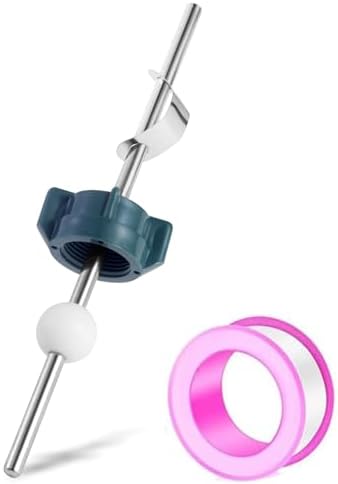 Lavatory Pop Up Center Piece Assembly,Pop Up Drain Repair Kit,Fits Most Popular Brands，Replacement for PS2673,PS469 and PSB327,Replacement Bathroom Sink Pivot Rod,18MM Ball, Chrome（1PC）