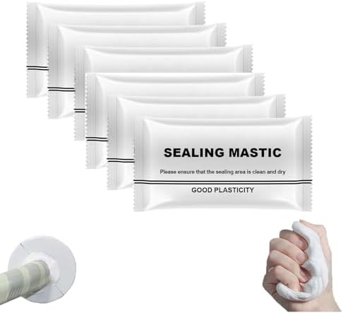 Waterproof Sealant Mastic, Waterproof Repair Sealing Clay, Quick Wall Mending Mud for Drain Connection, for Holes and Gaps Wall Filler (6)