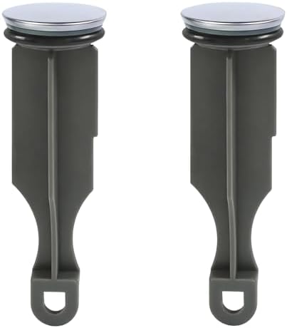 YWG RP5648BN Drain Stopper Replacement, Compatible with Delta Faucets, Pop-Up Style, 1/4 x 4 Inch, with Black Sealing Ring, 2-Pack
