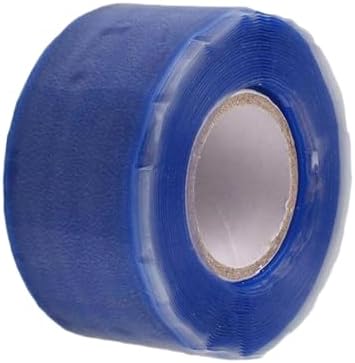 Self Fusing Silicone Tape Waterproof Self Fusing Strip Repair Tape Leakproof Pipe Seal Tape Silicone Material Suitable for Plumbin, Blue