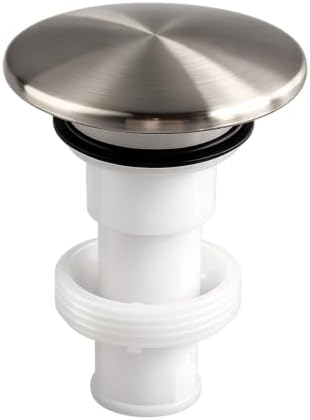 Drain Sink Stopper for Pfister 972-098J,Brushed Nickel Sink Plug Part, Bathroom Push & pop up Seal Drain Stopper Assembly 35338-06XX
