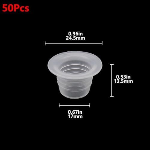 Geesatis 50Pcs Faucet Leak-Proof Sealing Gasket,White | Universal Silicone Gasket Sealing Ring,Water Pipe Silicone Rubber Hose Gasket Washers