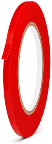GGR Supplies CVT-536 Red Vinyl Floor Marking Tape, 1/4 x 36 Yards | Dance Floor Tape; Gym Lane Marking; Vehicle and Boat Pinstriping; Write-On Color Coding; Conformable, Water and Oil Resistant