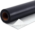 Pushglossy 1 Roll EPDM Rubber Roofing Membrane 50 Mil, 19.6" x 15 Ft, Black