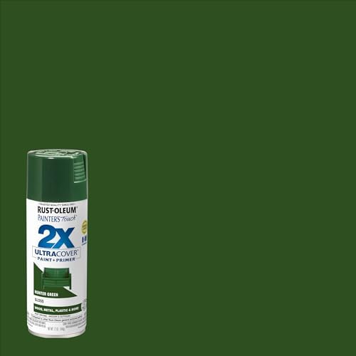 Rust-Oleum Painter's Touch 2X Ultra Cover Spray Paint, Gloss Hunter Green