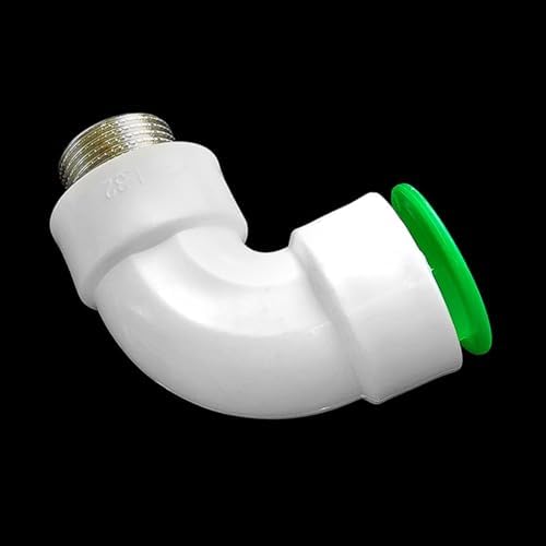 PVC Self-Adhesive Male Threaded Elbow, Plastic Quick-Connect Water Pipe Repair Fitting 20mm to 32mm with 1/2" to 1" Threads