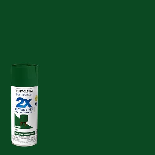 Rust-Oleum 383200 Painter's Touch 2X Ultra Cover Spray Paint, 12 oz, Satin Seaweed (Pack of 4)