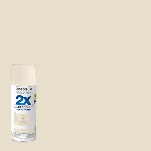 Rust-Oleum 334035-6PK Painter's Touch 2X Ultra Cover Spray Paint, 12 oz, Gloss Ivory, 6 Pack