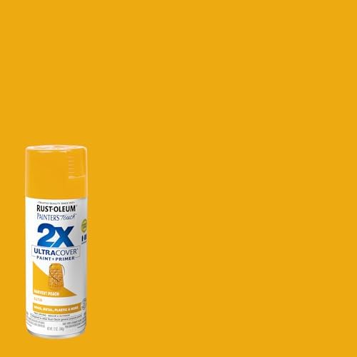 Rust-Oleum Painter's Touch 2X Ultra Cover Spray Paint, Satin Harvest Peach