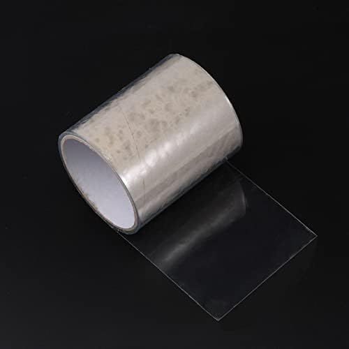 HARFINGTON Waterproof Patch Seal Tape 4" x5' Leak Repair Tape for Plastic Bucket/Basin Hoses Duct Pipes, Transparent