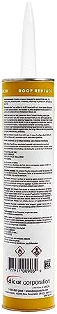Dicor 551LSV-1 HAPS-Free Non-Leveling Lap Sealant - 10.3 Oz, Ivory, Secure, Ideal for RV Roofing, Maintenance, Repair, Appliance Application