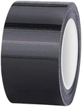 Queenbox 3.14" x65ft Tear by Hand Adhesive Duct Tape, Single-Sided Waterproof Patch and Seal Leak Repair Water Stop Tape for Metal Pipe Roof Boat, Black