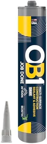 OB1 Universal Caulk Sealant & Adhesive Gray 10.1oz - 1 Cartridge