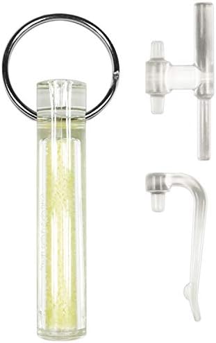GEAR AID Ni Glo 2” UV Rechargeable Glowing Keychain – Multi-Purpose Glow-in-the-Dark Accessory for Camping