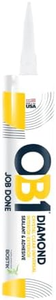 OB1 Universal Caulk Sealant & Adhesive Diamond Crystal Clear 10.1oz