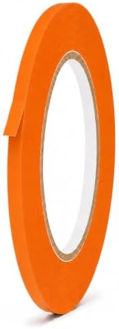 GGR Supplies CVT-536 Orange Vinyl Floor Marking Tape, 1/4 x 36 Yards | Dance Floor Tape; Gym Lane Marking; Vehicle and Boat Pinstriping; Write-On Color Coding; Conformable, Water and Oil Resistant