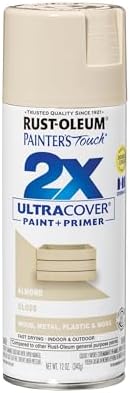 Rust-Oleum Painter's Touch 2X Ultra Cover Spray Paint, Gloss Almond
