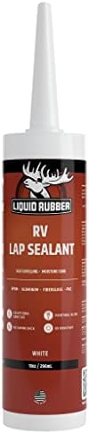 Liquid Rubber RV Roof Coating - Solar Reflective Sealant Bundle - 5G Sealer, 1G EPDM Primer, 4inx50ft Seam Tape, 1 Tube of Caulk