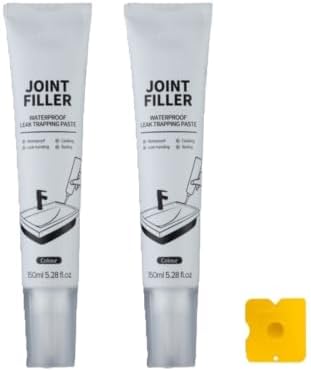 Waterproof Gap Filler Paste Kit, Joint Filler,150ml Super GapFiller Waterproof Joint Filler Paste,Apply on Tile Sink Window Toilet Base Seam(2pcs)