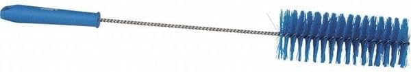 Vikan 2 5/8 in W Tube and Valve Brush, Medium, 13 1/2 in L Handle, 5 51/64 in L Brush, Blue 53703-1 Each