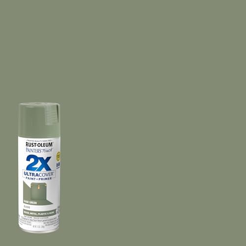 Rust-Oleum 249094 Painter's Touch 2X Ultra Cover Spray Paint, 12 oz, Gloss Sage Green (Pack of 4)
