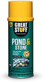 GREAT STUFF Pond & Stone Gap Filler | Insulating Foam Sealant, 12 oz. Can – Black