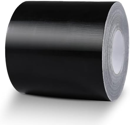 Black Waterproof Repair Tape 6 Inch x 180 Ft | 10 Mil Extra Thick Heavy Duty UV Resistant Patch Tape Ideal for RV, Awning, Tent, Tarp, Boat Cover & Fabric Outdoor Repairs