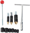 Pipe Water Stopper Tool Stainless Steel High Heat Hot Melt Water Stop Needle for Walls Corners and Tunnels Emergency Plumbing Repair Kit with Wrench and Spare Rubber Rings