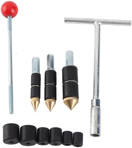 Stainless Steel Pipe Water Stopper Tool, Hot Melt Water Stop Needle Kit with Rubber Rings and Wrench for Emergency Leak Repair in Walls Corners Tunnels