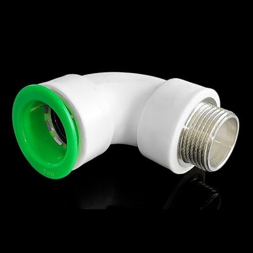 PVC Self-Adhesive Male Threaded Elbow, Plastic Quick-Connect Water Pipe Repair Fitting 20mm to 32mm with 1/2" to 1" Threads