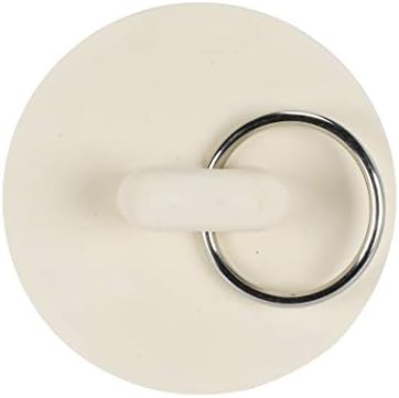 Danco 1-1/2 Inch Rubber Drain Stopper with Pull Ring, Off-White, (80227)