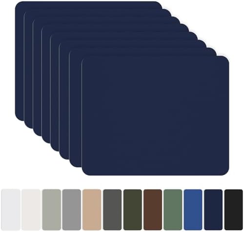 OAZ 8 Pieces 7.87 x 5.9 inch Nylon Repair Patches Nylon Fabric Patch Self-Adhesive Fabric Repair Tape Waterproof Lightweight Outdoor Gear Patch Kit for Down Jacket Clothing Tent Bag (Navy Blue)