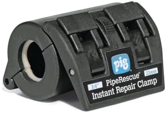 PIG PipeRescue Instant Repair Clamp Kit | Quick Fix Pipe-Repair | 1 Count | 7.5" W x 9.5" L | For .5" - .75" Dia. Pipes| PM50863